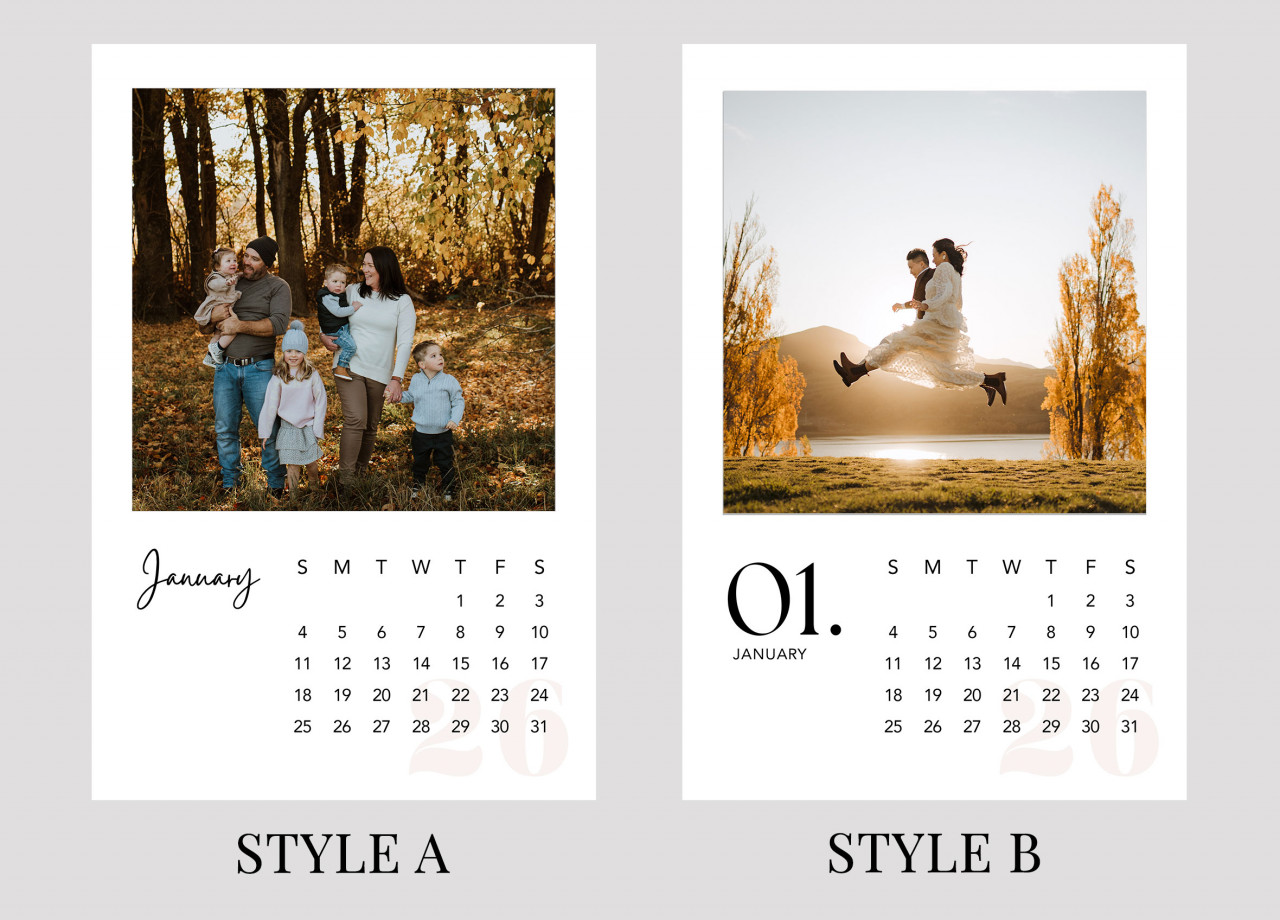 9x6 Timber Calendar